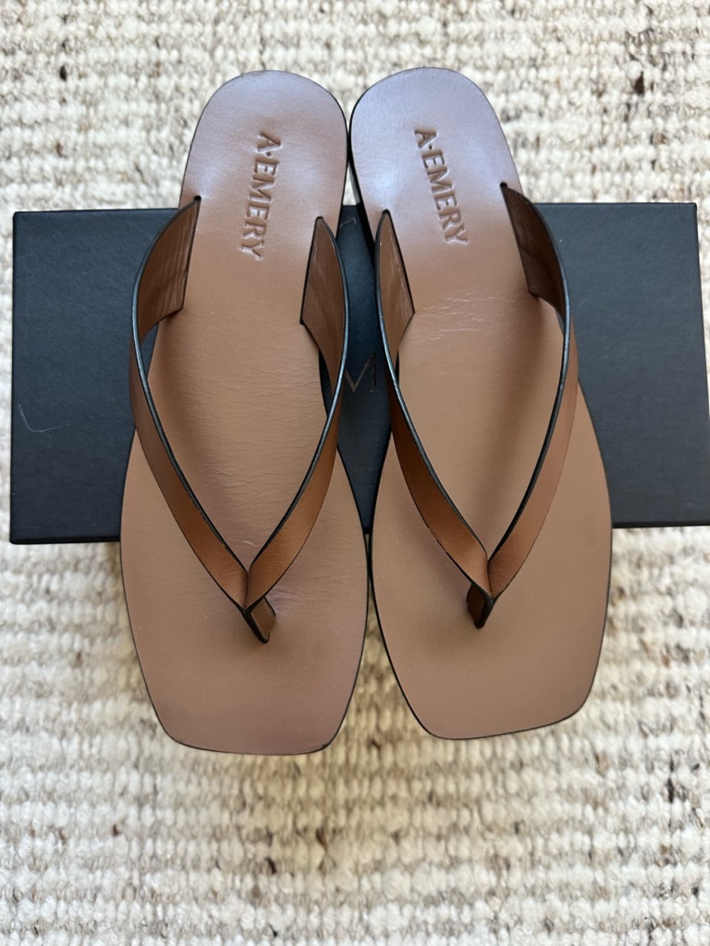 A.EMERY Kinto Sandals in cognac